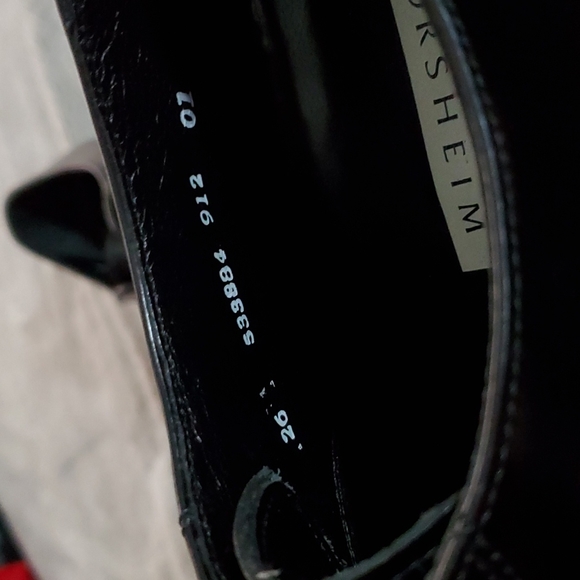 FLORSHEIM Men's Retro Dressy Black Oxford Lace-up Shoes - Toe Cap Style - Sz 9D - Picture 13 of 15